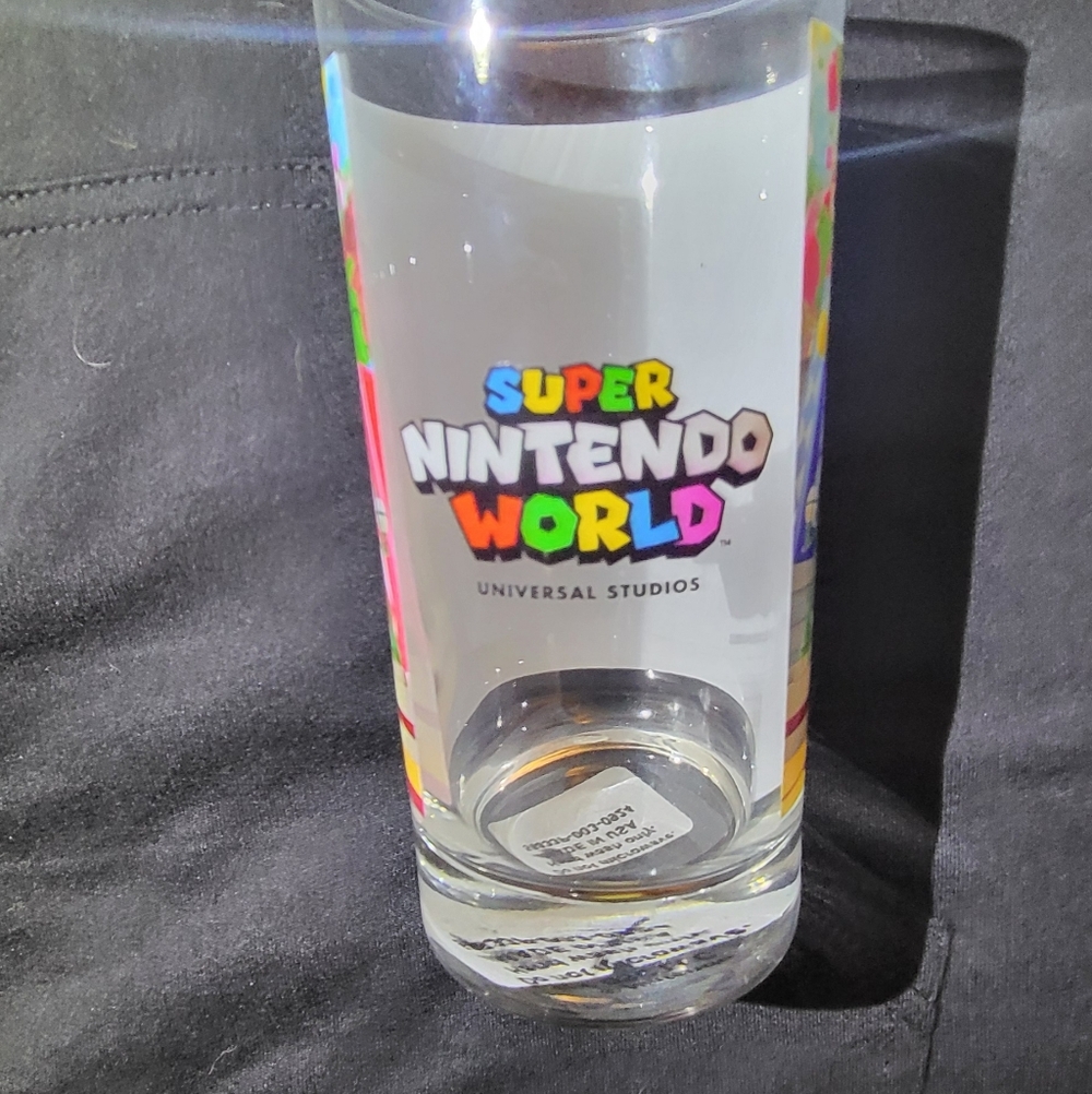 Super Nintendo World Universal Studios Tall Glass